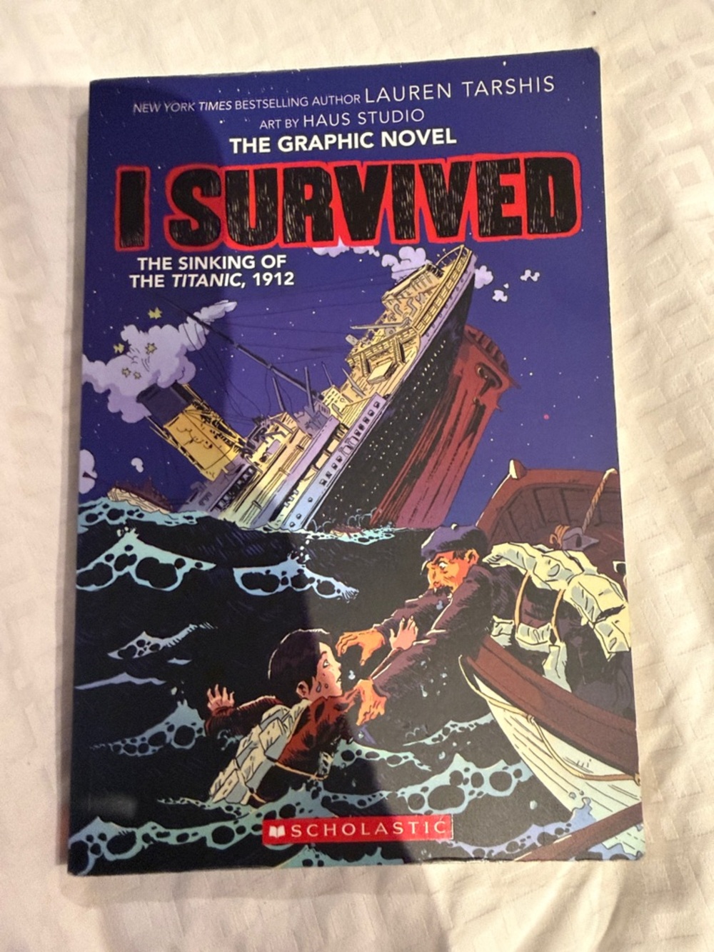 Scholastic I Survived Graphic Novel - Blue and Red Cover